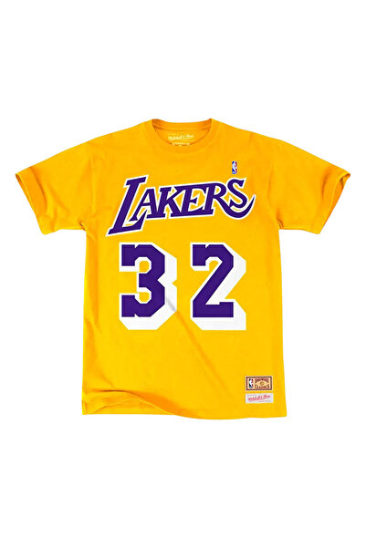 Mitchell & Ness NBA Λος Άντζελες Λέικερς Μάτζικ Τζόνσον Μπλουζάκι Κίτρινο Μ