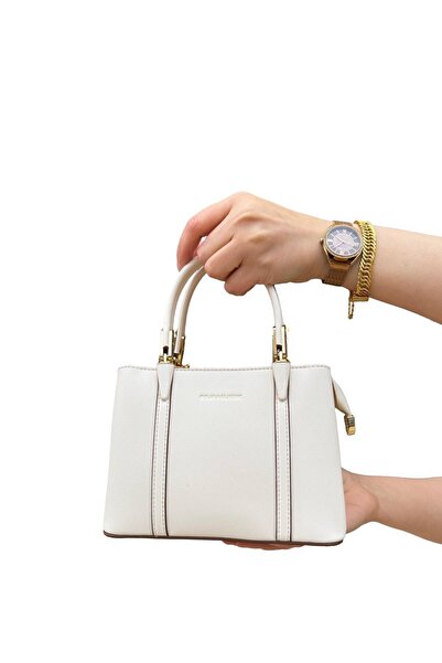 Guja Μπεζ γυναικεία τσάντα ώμου C1110