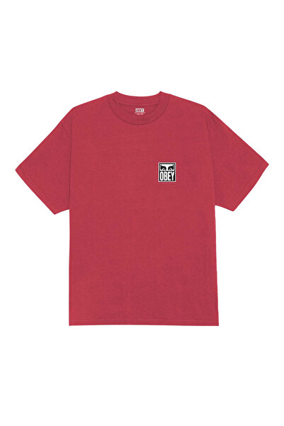 Obey EYES ICON 2 TEE ΜΕΤΑΛΛΙΚΟ ΚΟΚΚΙΝΟ XXL