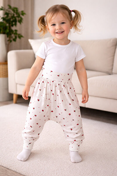 SANTRALBEBE Κοριτσίστικο πολύχρωμο σαλβάρι με στάμπα