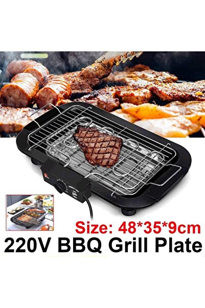 VmaxVision Smokeless Electric Pan Grill BBQ Stove 220V Non-Stick Electric Gri...