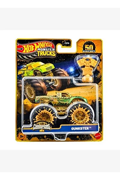 HOT WHEELS Monster Trucks Canavar Kamyon Arabalar Trophy Şampiyonları - Gunkster