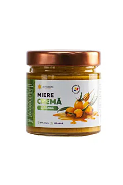 Apisrom Cremă cu miere de cătină, 280 g