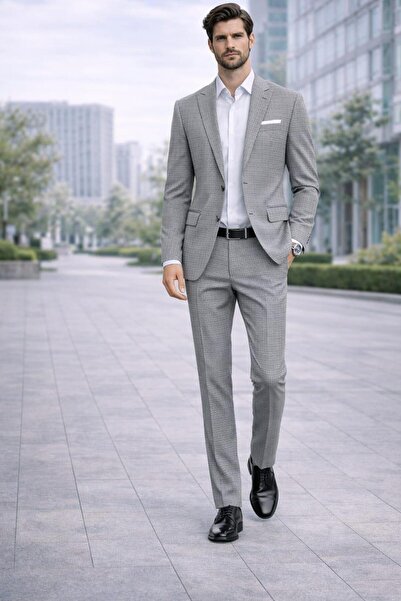 ALEXANDERGARDI Men's Regular Fit Suit