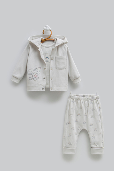 Caramell First Car Triple Set for Ages 3-18 Months - Gray