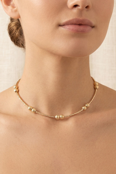 PETEK AKSESUAR Stone-Embellished Stylish Elegant Choker Necklace