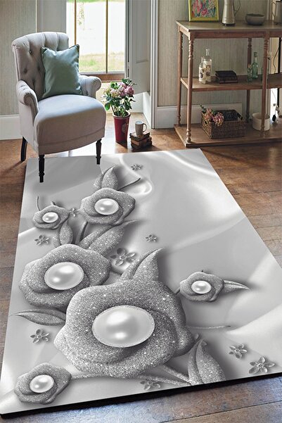 Yürük Home Softtec Yumuşak Dokulu Dijital Baskılı YRK117 MODELİ Lastikli Halı...