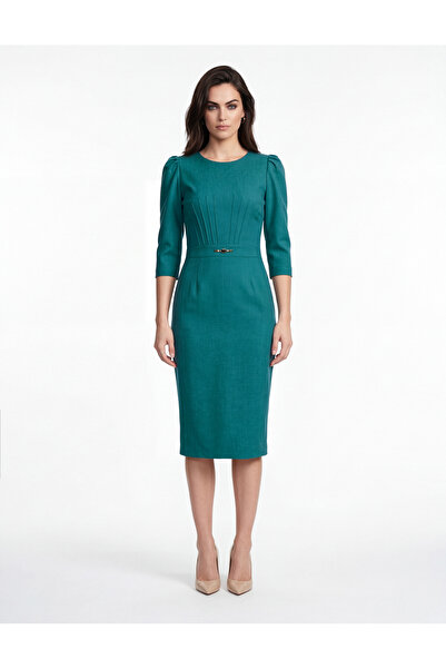 Vessmary Φορέματα - Τυρκουάζ - Ίσια γραμμή