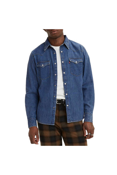 Levis Μπάρστοου Μπλε Τζιν Γουέστερν Πουκάμισο S