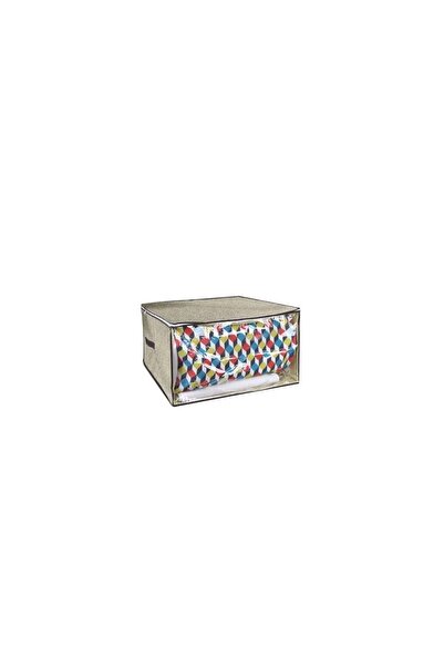 victiny Husă bej cu fermoar pentru haine 65 x 55 x 40 cm