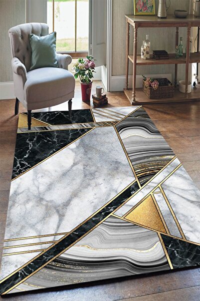 Yürük Home Softtec Yumuşak Dokulu Dijital Baskılı Yrk128 Modeli Lastikli Halı...