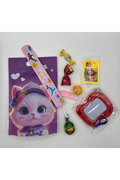 SoCadeauByLyna Clever Kitten Birthday Goody Bag for toddlers: Full, fun and r...