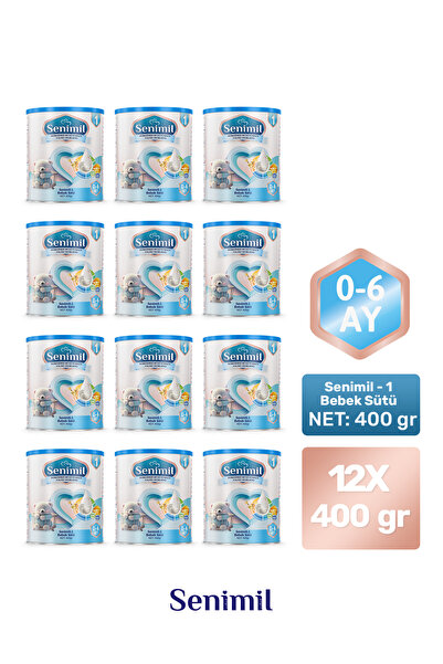 SENİMİL Senimil-1 Bebek Sütü 400 Gr (0-6 AY) 12 Li Avantaj Paketi