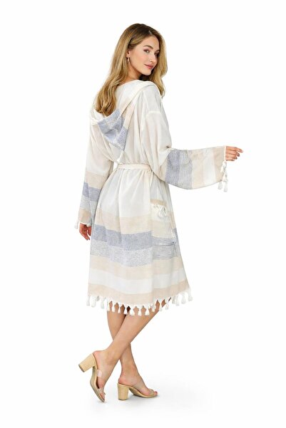 DRESSY LIFE Μαλακό κιμονό, μπουρνούζι με κουκούλα, πετσέτα στεγνώματος για πα...