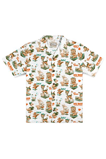 The Dudes WASTED DUDES Χαβανέζικο πουκάμισο σε χρώμα οφ-λάιτ, μέγεθος L