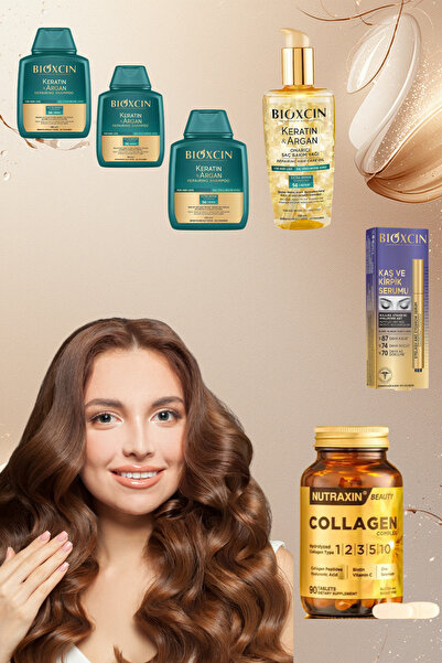 Bioxcin Argan Şamp.3Al2Öde+Argan Yağ+Kaş Kirpik Serumu+Collagen Complex Yoğun...