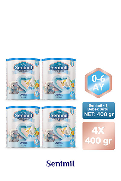 SENİMİL Senimil-1 Bebek Sütü 400 Gr (0-6 AY) 4 Lü Avantaj Paketi