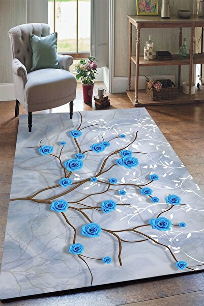 Yürük Home Softtec Yumuşak Dokulu Dijital Baskılı YRK112 MODELİ Lastikli Halı...
