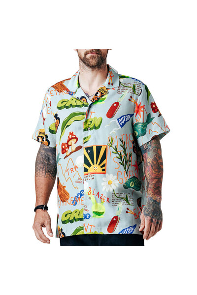 The Dudes TREASURE TRAIL Χαβανέζικο Πουκάμισο Πολύχρωμο XXXL