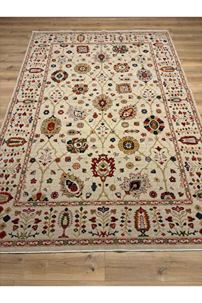 Akarsu PREMİUM %100 SAFYÜN KÖKBOYAMA+EL İŞÇİLİĞİ MEVCUT+200x300 EBATLI+6 M2 HALI