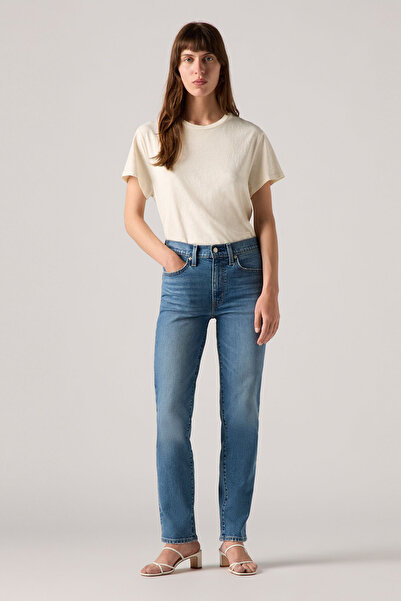 Levi's 724 High Rise Straight Kick Start Blue Jeans