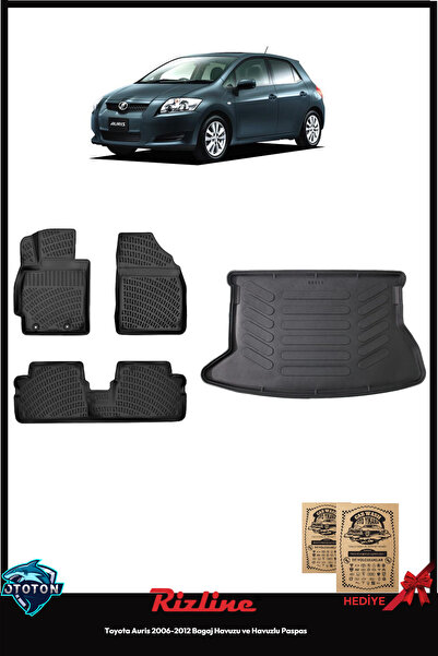 Rizline Toyota Auris 2009 Bagaj Havuzu+Havuzlu Paspas& ton koku