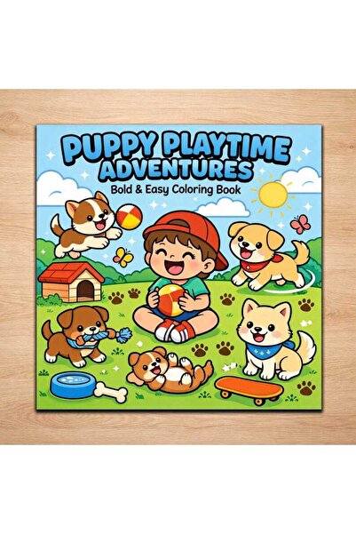 OBRO Βιβλίο Ζωγραφικής για Παιδιά με Κουτάβια και Σκυλιά – 20 Μεγάλα και Εύκο...