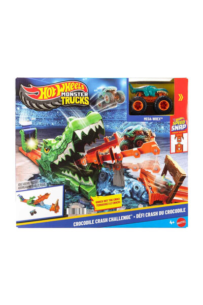 HOT WHEELS Monster Trucks Timsahı Devir Oyun Seti JJN45
