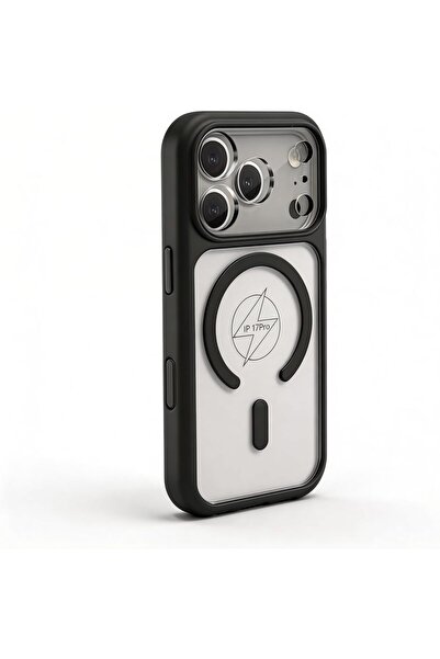 CROWNYX غطاء سيليكون شفاف من فيوجن لهاتف آيفون 17 برو