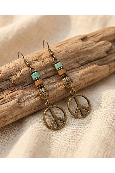 Dodemert Home Freedom Wooden Beaded Bohemian Dangle Earrings