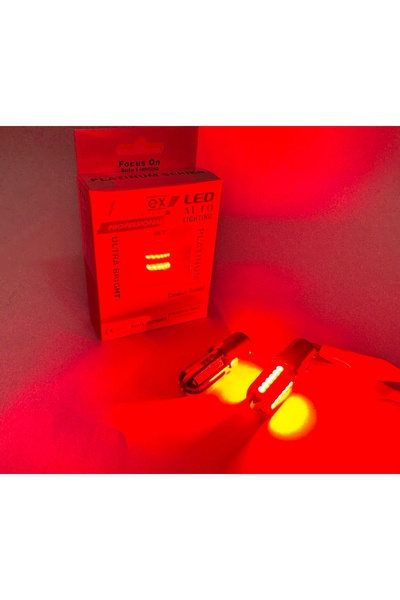 FEMEX Platinum P21W Kırmızı NoN Direction 1156 Tek Duy Led Ampul 3030Chip 24smd