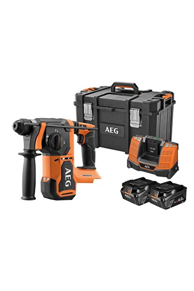 AEG BBH18BL2-602MB 2x6.0Ah Çift Akülü Kömürsüz Kırıcı Delici - 4935500110