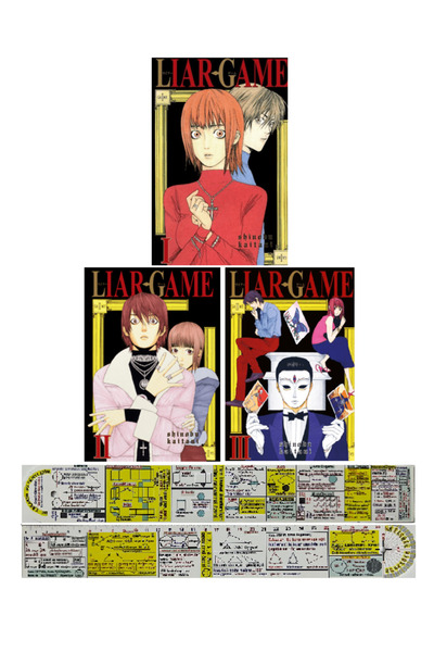 Marmara Çizgi Yayınları Liar Game 1-2-3. Ciltler Manga Seti + Özel Cetvel