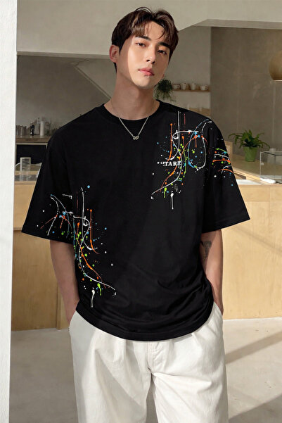 COOL TARZ Ανδρικό μπλουζάκι με στάμπα oversized – Μοντέρνο streetwear με πολύ...