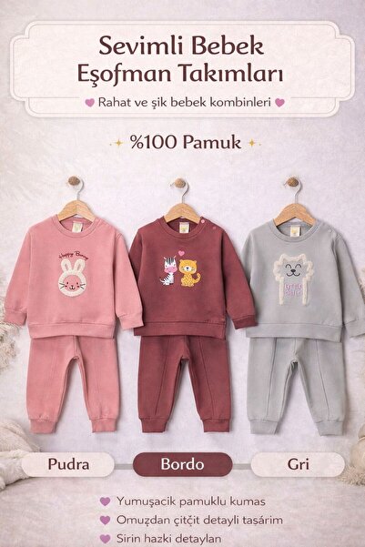 çillim baby 3 lü kız takım