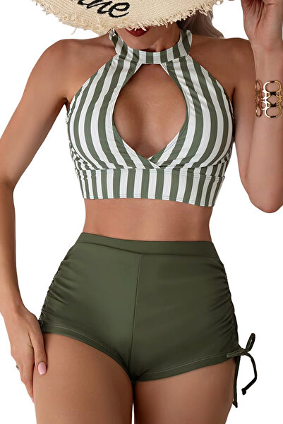 EFAYN.RO Women's swimsuit, 2 pieces, exciting retro pattern, summer vibe, siz...