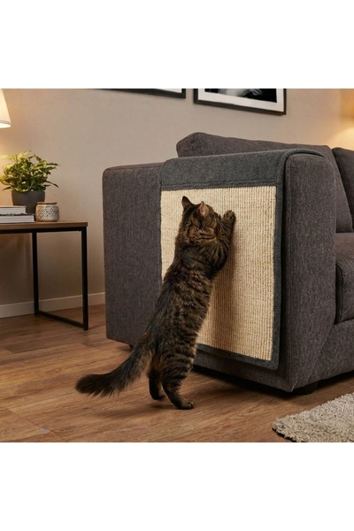 Koopman Covoraș de zgâriat din sisal pentru protecția canapelei, 130x45 cm, c...