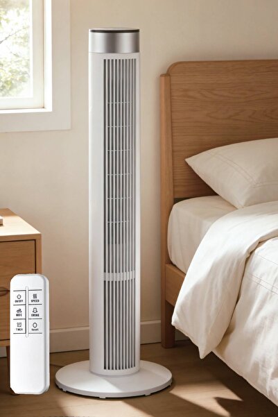 Light Nova 45W Uzaktan Kumandalı Kule Vantilatör / 3 Kademe Hız Ayarı / Salın...