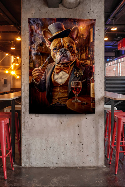 Vagonik Αστείος σκύλος της μαφίας 2 Μοντέρνο μοτίβο ταπετσαρίας τοίχου με μοτ...