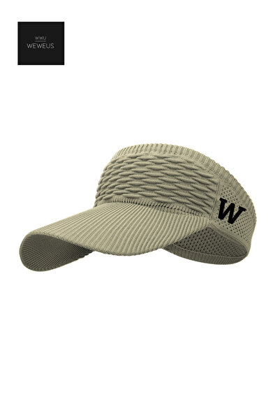 Weweus Kadın/Erkek Unisex Açık Fıstık Yeşili W Nakışlı Uv Korumalı Tenis Golf...