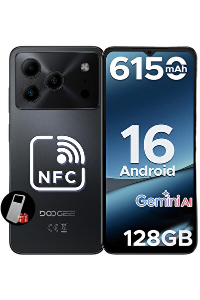 Doogee Note 56 Μαύρο Smartphone 4G, Android 16, 6,56" HD 90Hz, 6150mAh (64GB)