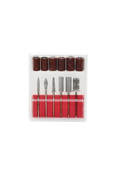 global fashion Set de 6 capete de freza + 6 inele smirghel pentru freza elect...