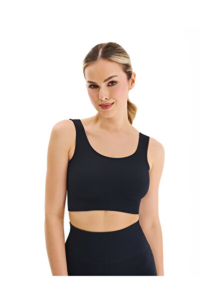 Gabriella Αόρατο κοντό κορσέ με φαρδιές τιράντες, Μαύρο