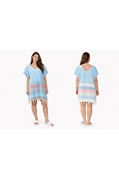 DRESSY LIFE Adjustable Waist Cotton Peshtemal Beach Dress 100% Cotton