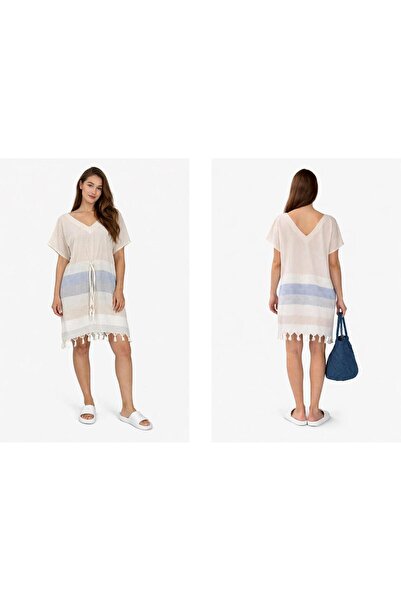 DRESSY LIFE Adjustable Waist Cotton Peshtemal Beach Dress 100% Cotton