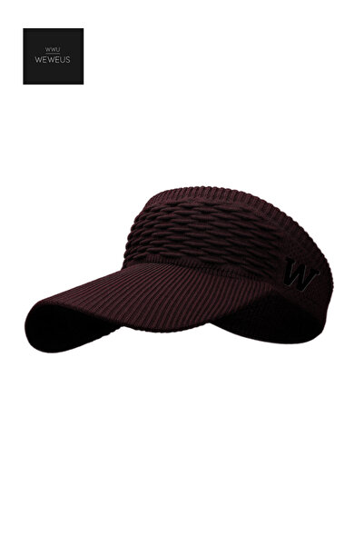 Weweus Women Men Unisex Burgundy W Embroidered Uv Protected Tennis Golf Visor...