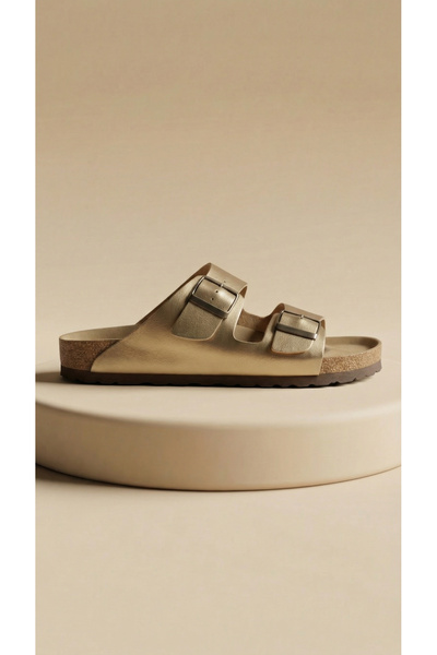 Shoebuo Γυναικείες παντόφλες με ορθοπεδική σόλα και διπλή πόρπη, καθημερινές,...