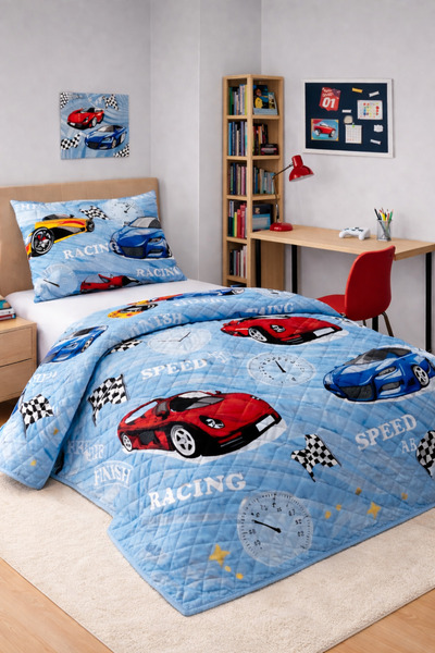 Mislina Home Σετ καπιτονέ βαμβακερό κάλυμμα κρεβατιού για αγόρια 4 εποχών με ...