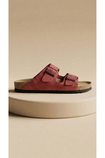 Shoebuo Γυναικείες παντόφλες με ορθοπεδική σόλα και διπλή πόρπη, καθημερινές,...