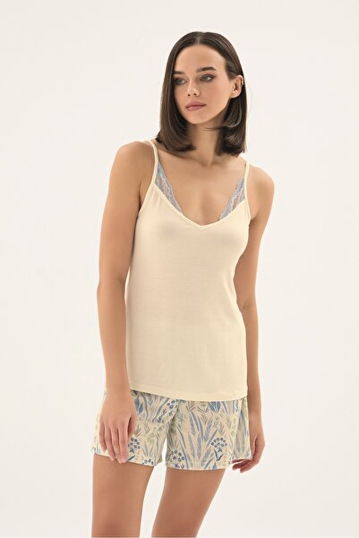 Sevim 17628 Women's Thin Strap Shorts Set